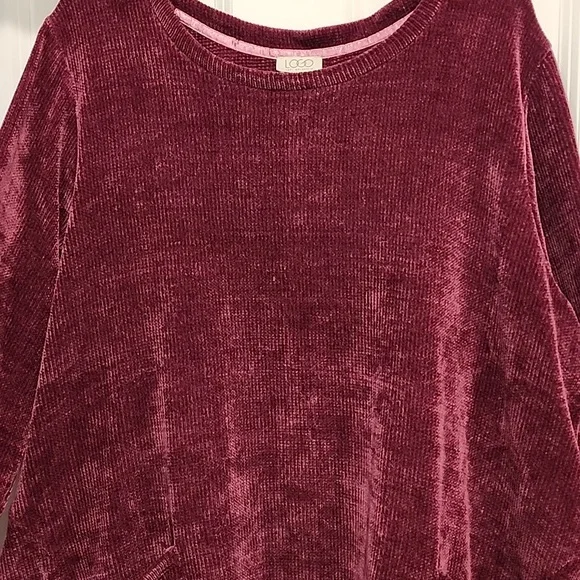 Logo By Lori Goldstein Super Soft Chenille Oversized Sweater 2x - Picture 3 of 6